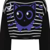 Banned Alternative Kuro Bat Cat Jumper Black