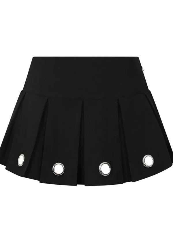 Banned Alternative Phoenix Ring Mini Skirt Black