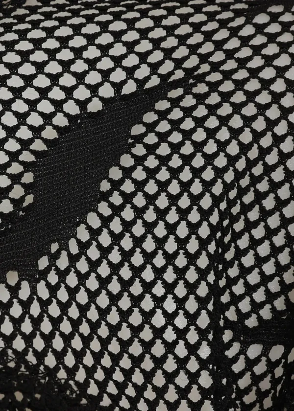 Banned Alternative Selena Bat Mesh Top Black