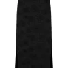 Banned Alternative Seraphina Spiderweb Mesh Maxi Skirt Black