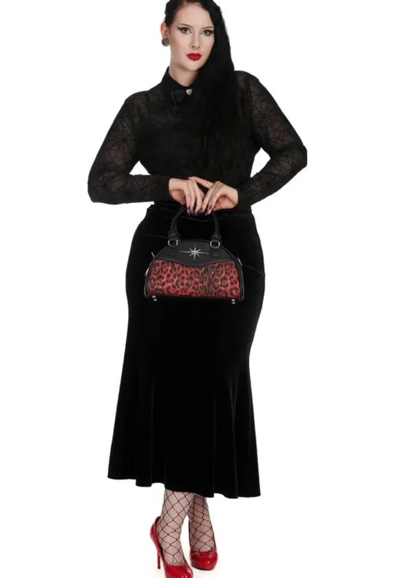 Banned Alternative Tangled In Paradise Spiderweb Blouse Black