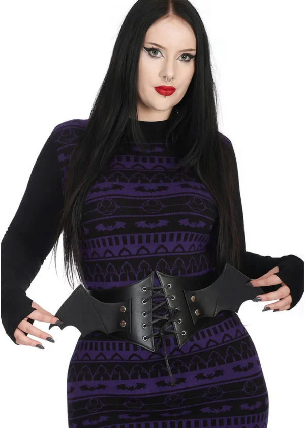 Banned Alternative Waverly Corset Belt Black