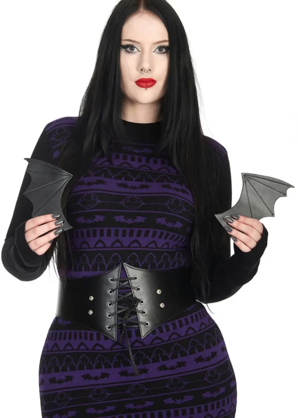 Banned Alternative Waverly Corset Belt Black