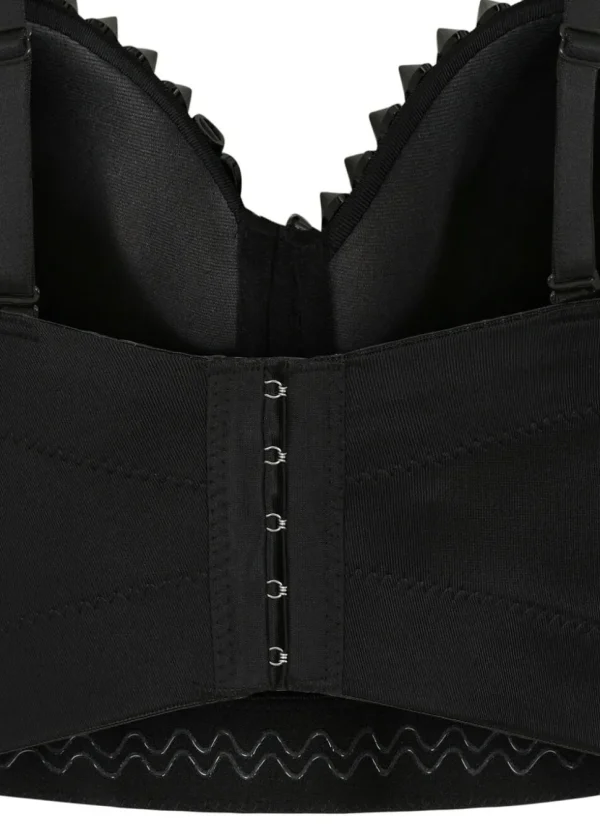 Banned Alternative Xenia Spike Bustier Top Black