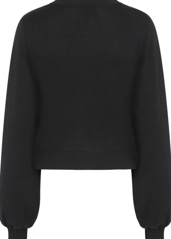 Banned Balloon Sleeve 70's Top Black