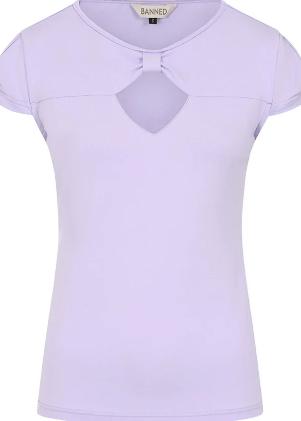Banned Be Free Jersey Top Lilac