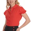 Banned Betsy Bloom 40's Blouse Red