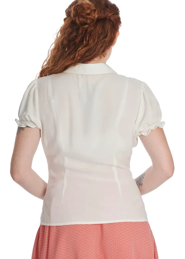 Banned Betsy Bloom 40's Blouse White