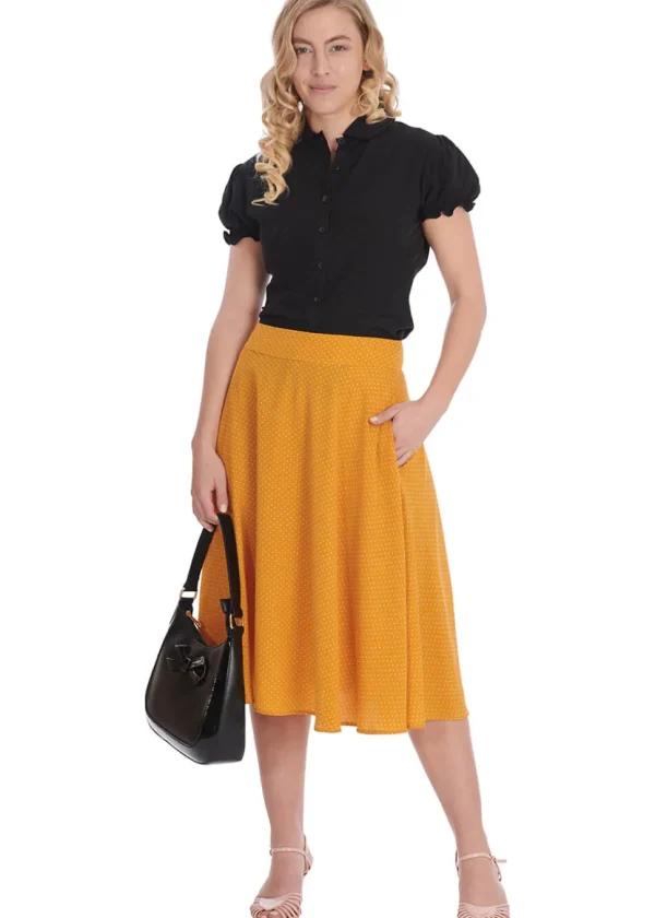 Banned Betsy Bloom 40's Blouse Black