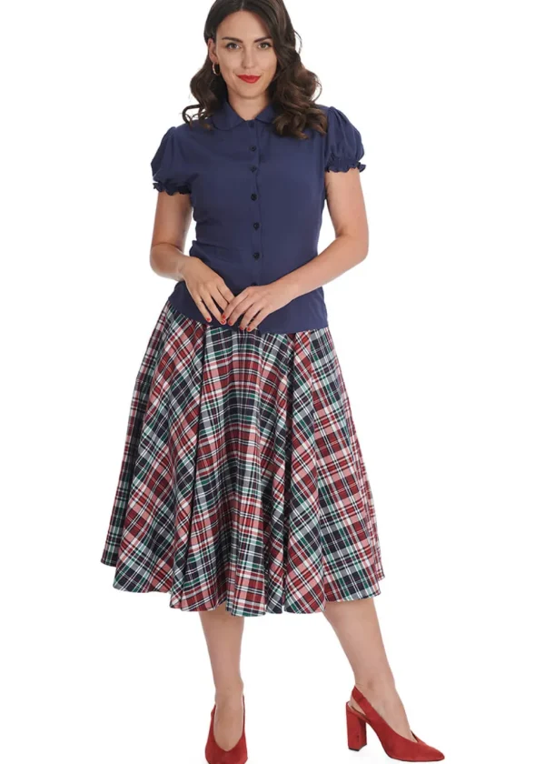 Banned Betsy Bloom 50's Blouse Navy