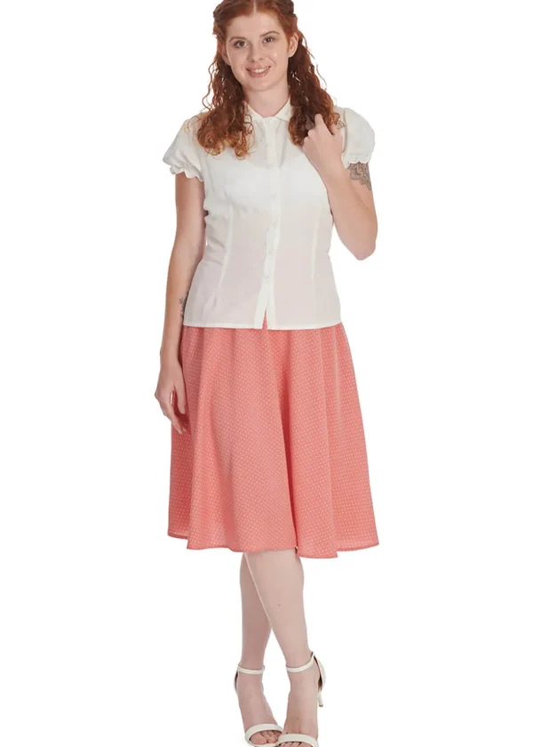 Banned Betsy Bloom 40's Blouse White