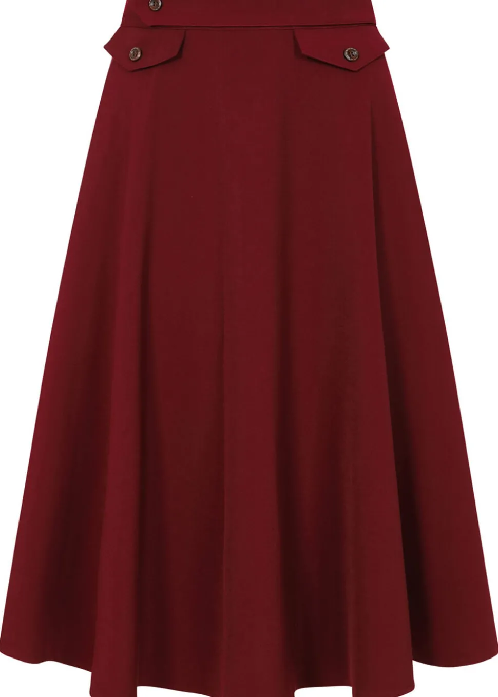 banned_book_club_s_swing__0-1.webp Banned Book Club 50's Swing Skirt Burgundy