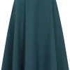 Banned Book Club 50's Swing Skirt Teal