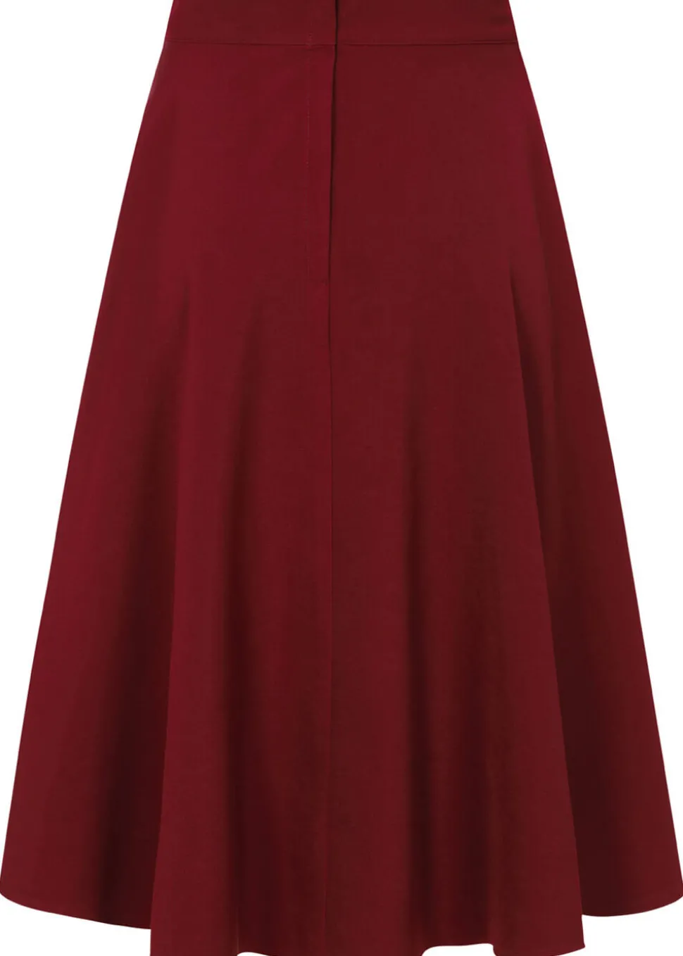 banned_book_club_s_swing__2-1.webp Banned Book Club 50's Swing Skirt Burgundy