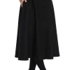 Banned Book Worm 50's Flared Skirt Black
