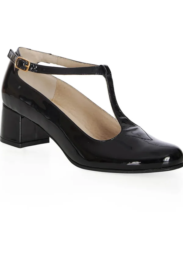 Banned Candid Patent Leather 60's Pumps Black
