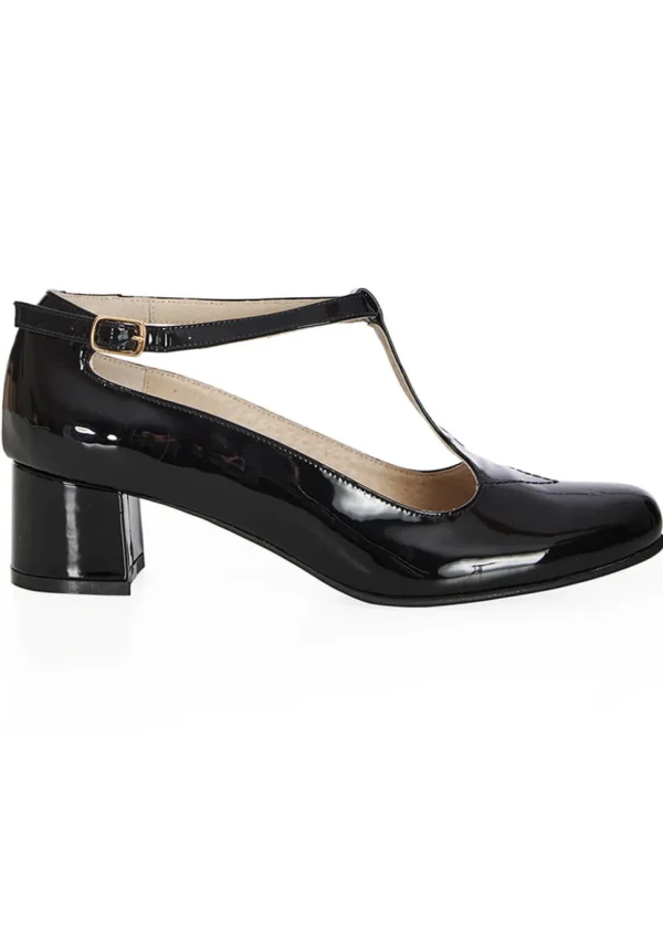 Banned Candid Patent Leather 60's Pumps Black