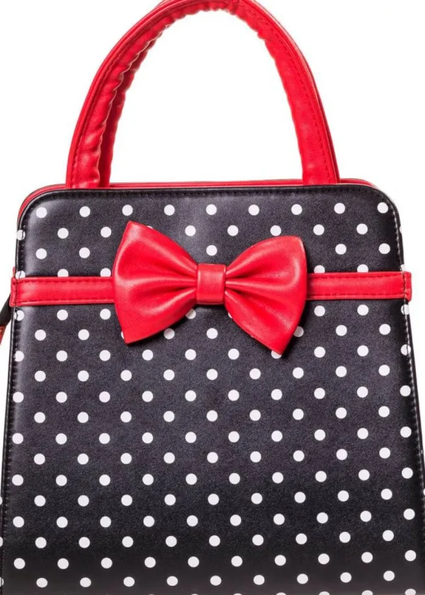 Banned Carla Polkadot Purse in Black