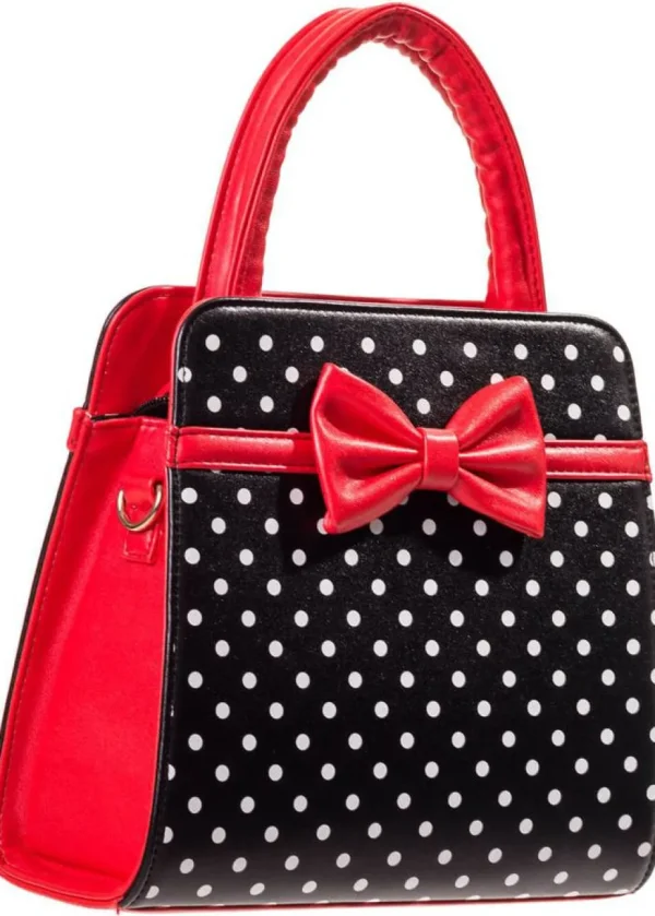 Banned Carla Polkadot Purse in Black