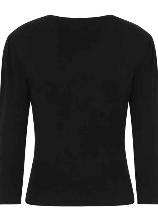 Banned Cat Scallop Collar 40's Cardigan Black