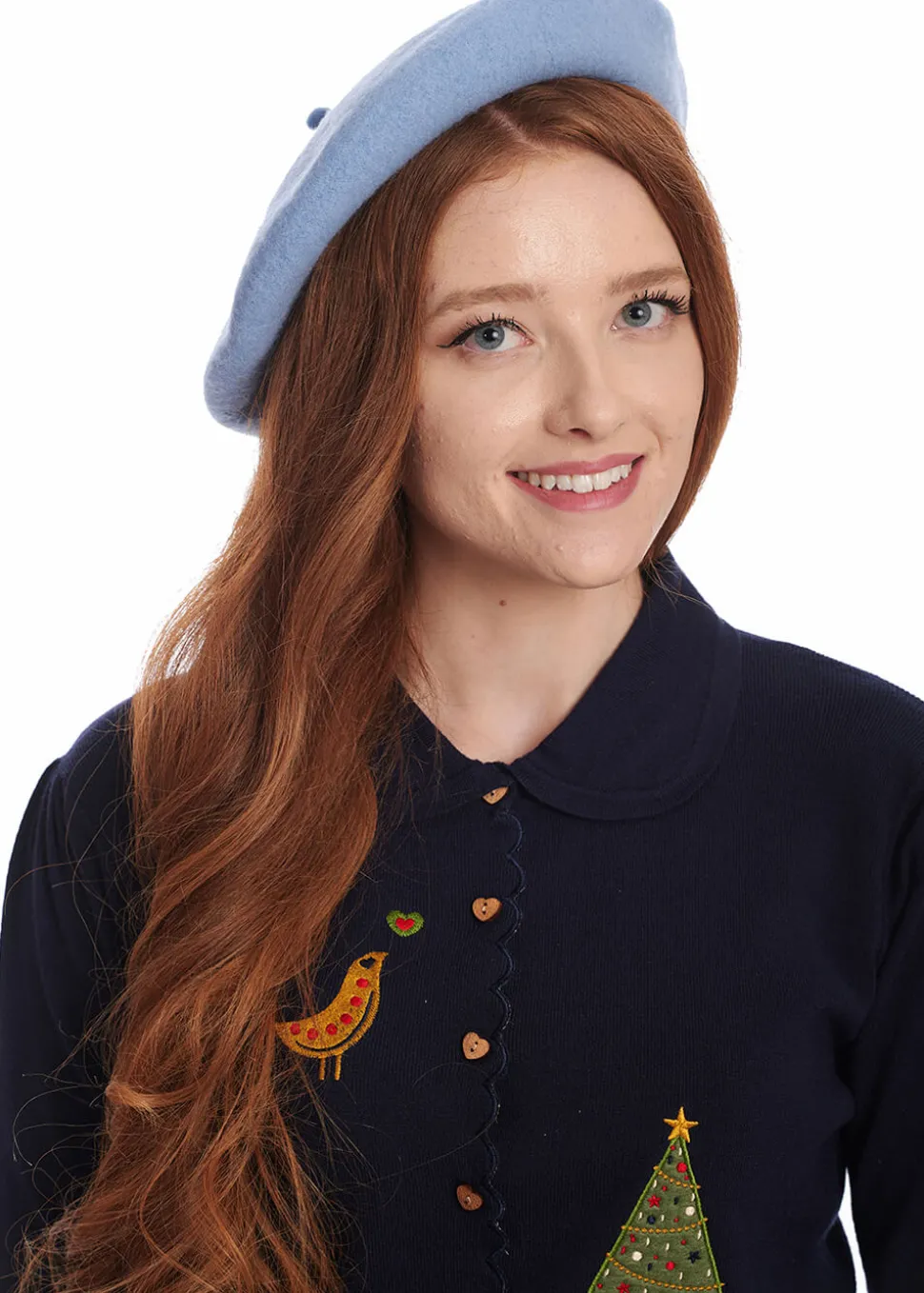 Banned Claire Vintage 50's Beret Baby Blue