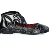Banned Dead Of Night Bat Spiderweb Ballerina's Black