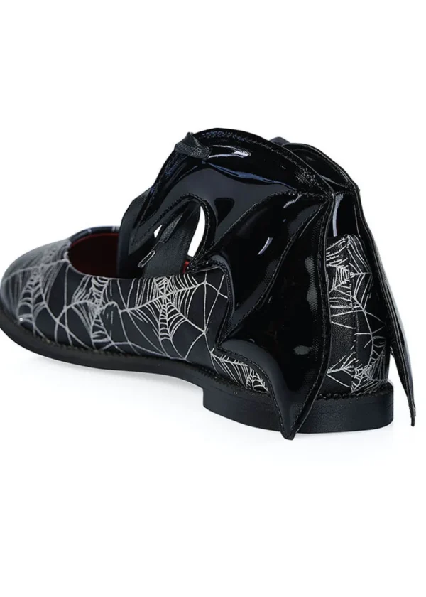 Banned Dead Of Night Bat Spiderweb Ballerina's Black