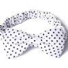 Banned Dionne Polkadot Bow 50's Headband White Black