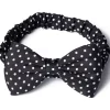 Banned Dionne Polkadot 50's Bow Headband Black White