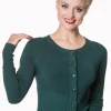 Banned Dolly 50's Cardigan Forest Green