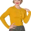 Banned Dolly 50's Cardigan Mustard