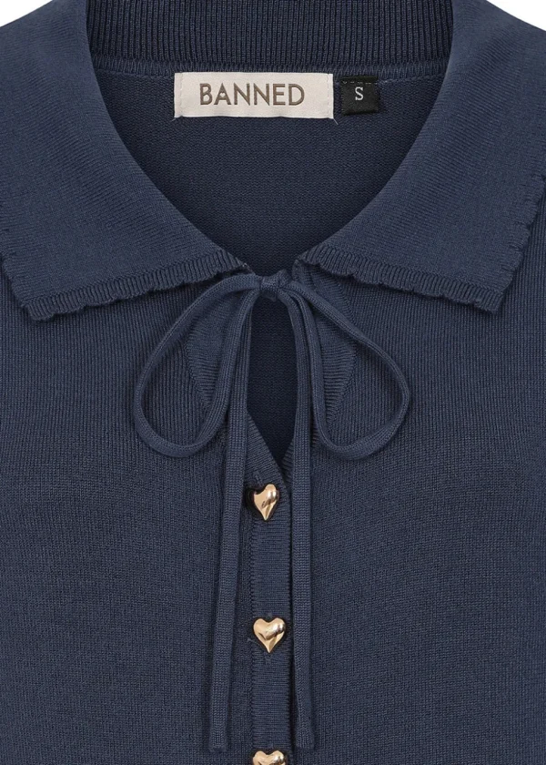 Banned Doris Cardigan Navy Blue