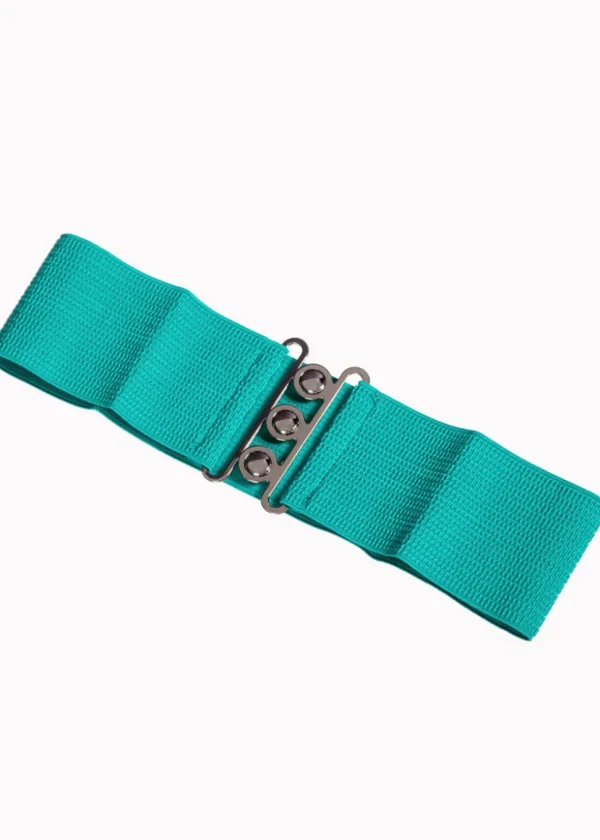 Banned Elastic 50's Belt Aqua