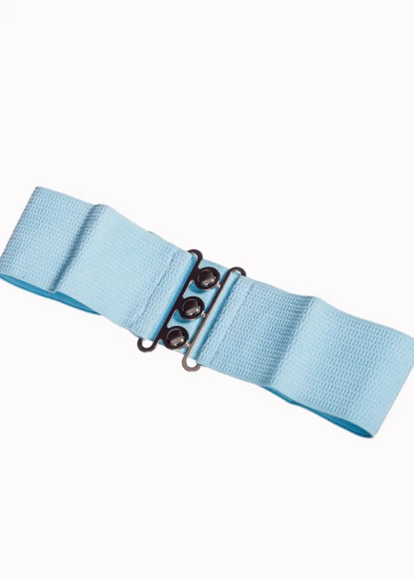 Banned Elastic 50's Belt Baby Blue