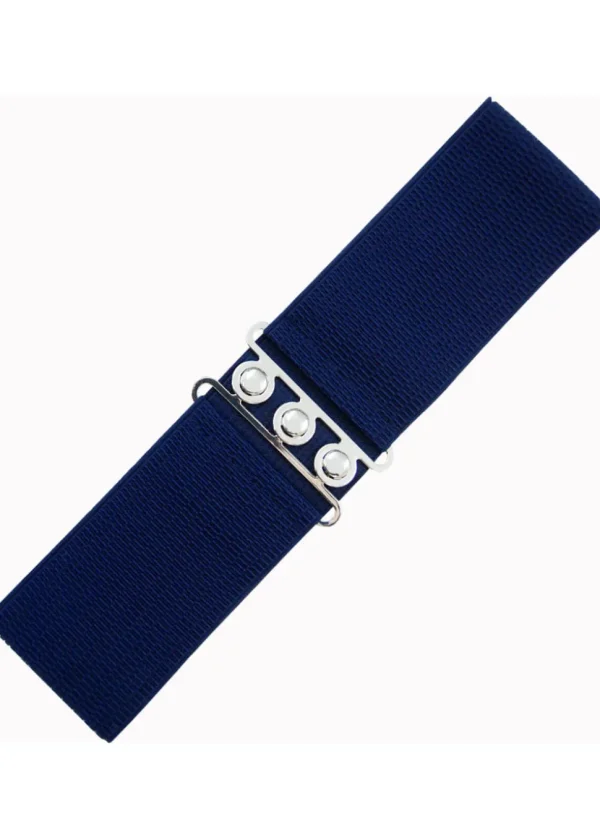 Banned Elastic 50's Belt Navy