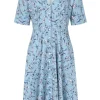 Banned Emilia Toile 50's Dress Light Blue