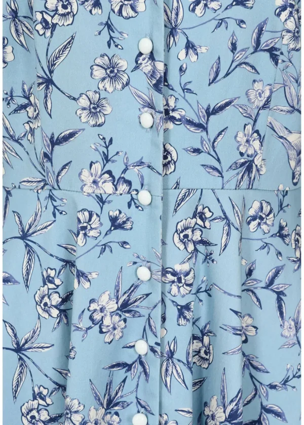 Banned Emilia Toile 50's Dress Light Blue