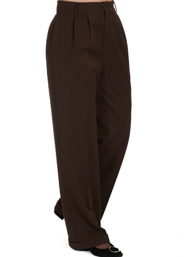 Banned Etta 40's Trousers Brown