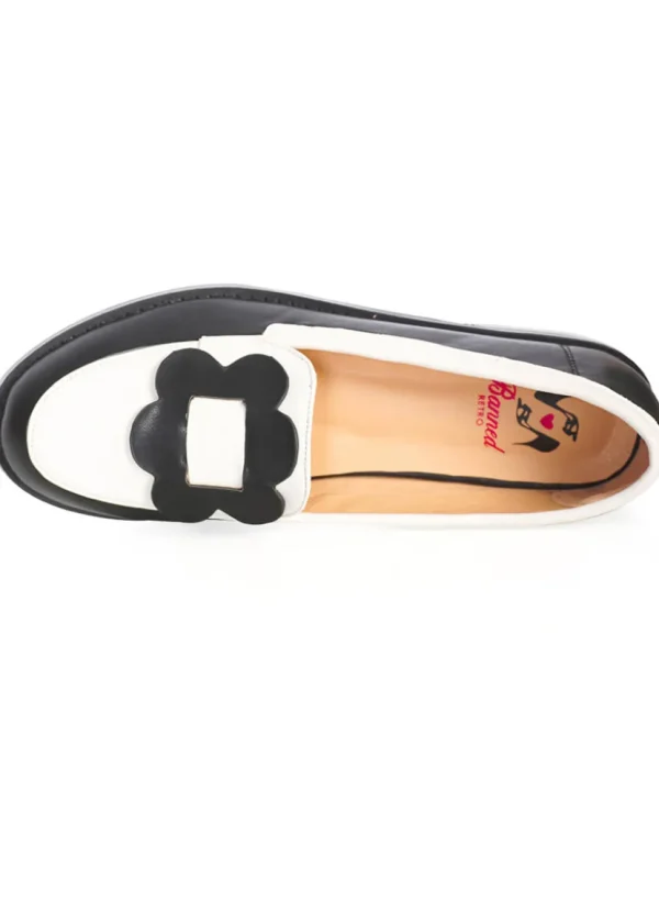 Banned Evening Primrose 60's Loafers Black