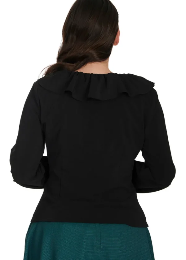 Banned Feeling Frilly Blouse Black
