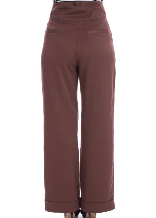 Banned Girl Boss 40's Trousers Brown
