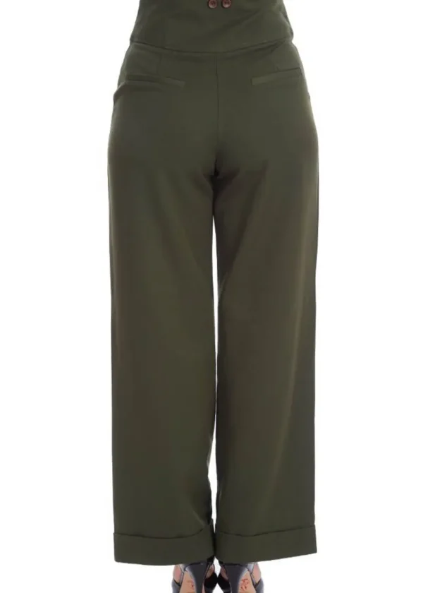 Banned Girl Boss 40's Trousers Green