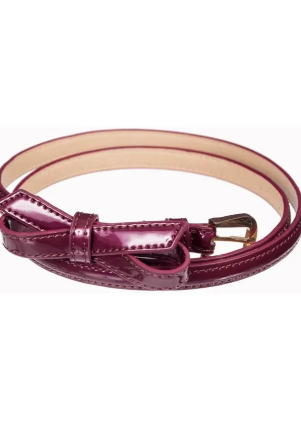 Banned Gold Rush Bow Belt Magenta