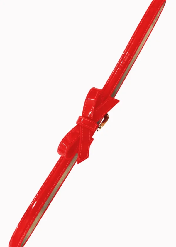 Banned Gold Rush 50's Laquer Belt Red