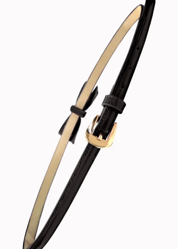 Banned Gold Rush 50's Laquer Belt Black