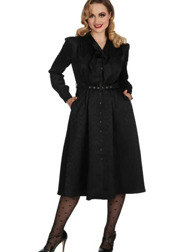 Banned Half Moon Swing Dress Black