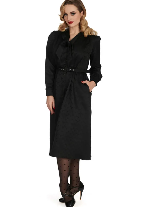 Banned Half Moon Swing Dress Black