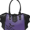 Banned Haunted Annabelle Tote Bag Purple Black