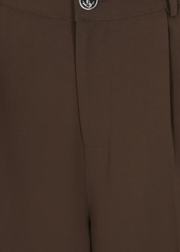 Banned Hazel Anchor 70's Trousers Brown