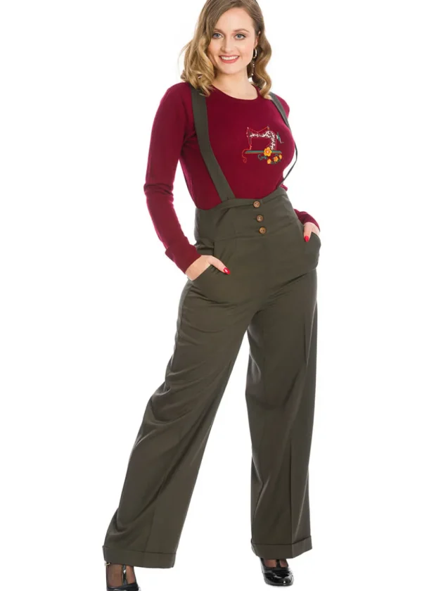 Banned Her Favorites 40's Trousers Green